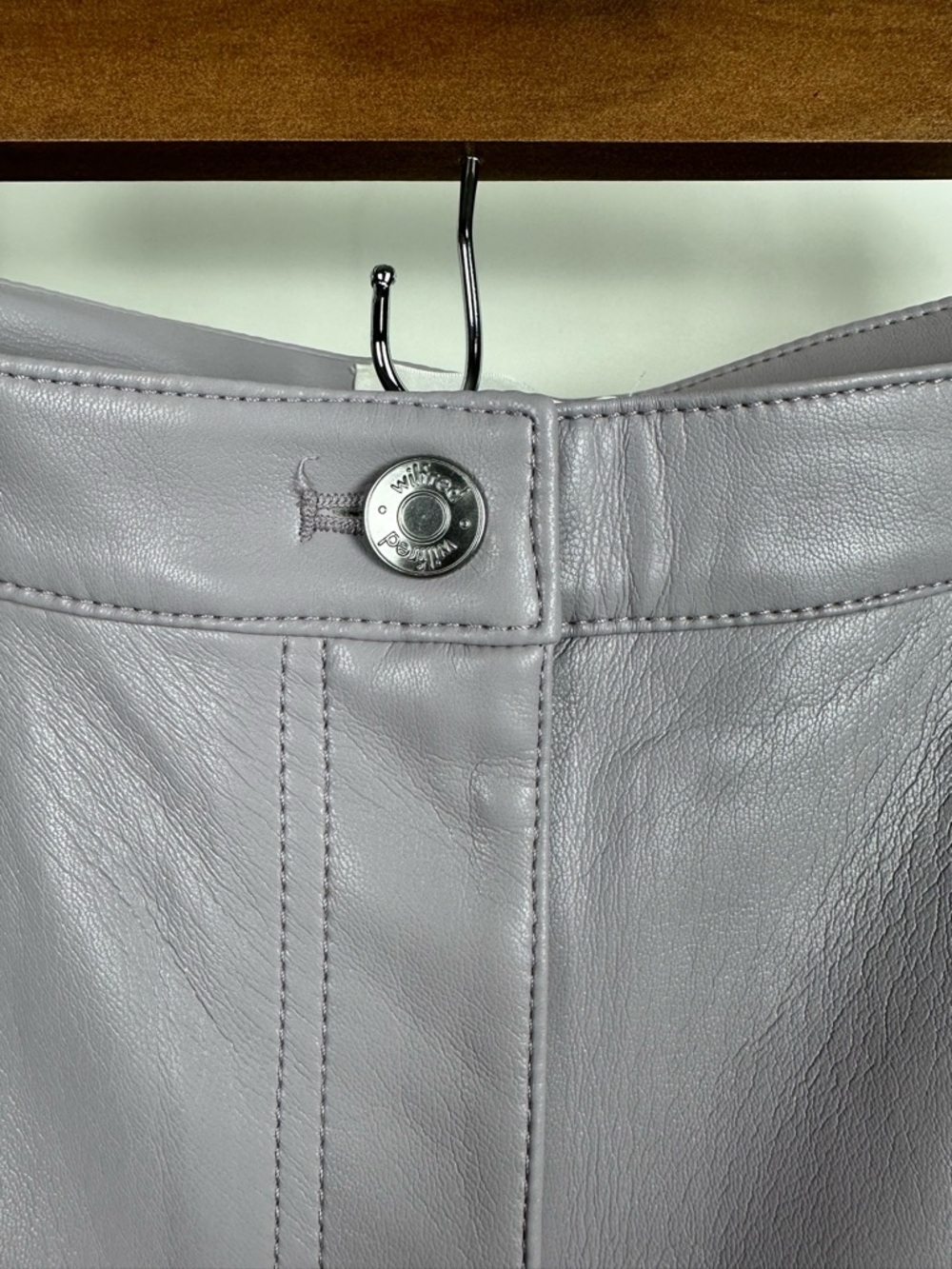Aritzia Wilfred Melina Pant Vegan Leather High Rise Straight Leg - Picture 6 of 16